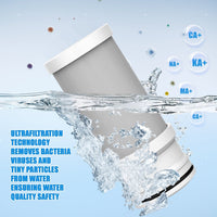 Advanced Sink Faucet Filter, 360 ° Rotary Faucet Water Purifier, NSF Certified Level 5 Filtration, Compatible with 99% of Faucets(Black-T6-CTO/T6-UF)