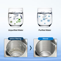 Vortopt Water Filter for Sink Faucet,NSF/ANSI 42 Certified Faucet Water Filter,with Display & 400 Gallon Capacity.