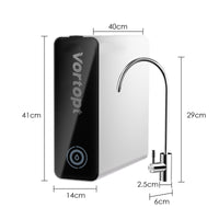 R1 Reverse Osmosis System - Alkaline PH Mineralization RO Water Filtration System, 7-Stage Tankless Under Sink Water Filter, Reduce PFAS TDS, Add Essential Minerals, 600GPD, 2:1 Pure to Drain, Vortopt - Vortopt