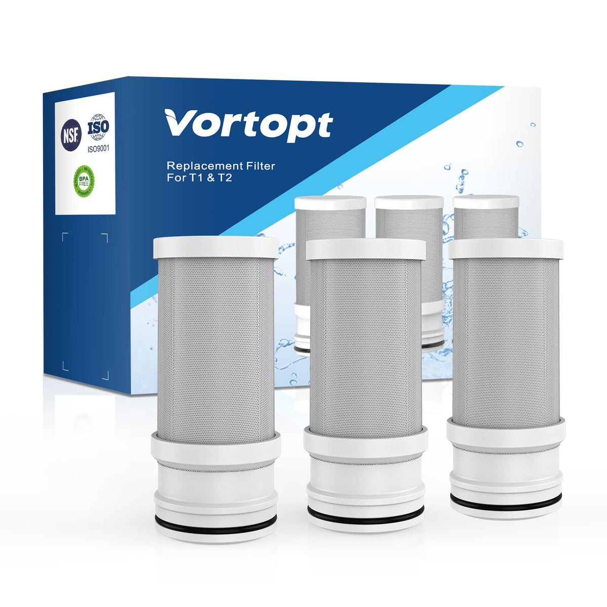 T1-ACF/T2-ACF Faucet Water - T1/2 NSF Certified Replacement, Vortopt - Vortopt