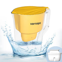 L1 Water Filter Pitcher with 1 Filter-Yellow, Vortopt - Vortopt