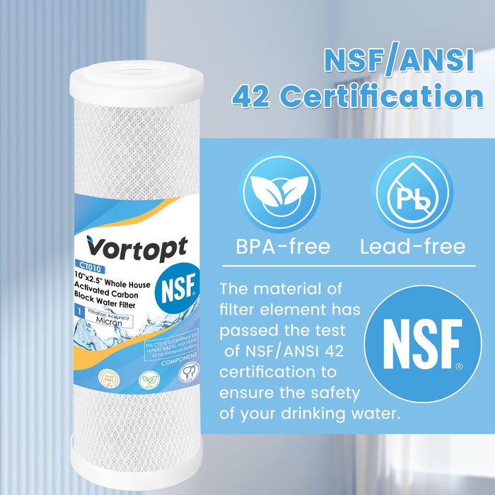 4CTO-10 Replacement Cartridge for Any Standard RO Unit, Vortopt - Vortopt