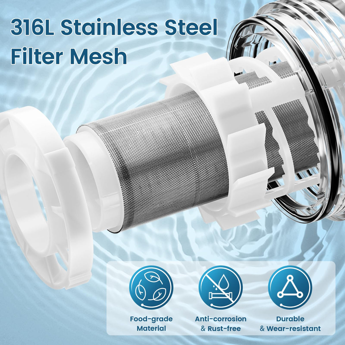 Replacement Filter for Q700 Spin Down Sediment Filter, Automatic Flushing System，Vortopt - Vortopt