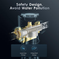 Q60 Sediment Filter for Well Water, Whole House Water Filter for Well Water, 40μm Reusable & Flushable Prefilter, Vortopt - Vortopt