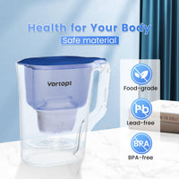 L3 Water Filter Pitcher，Blue, Vortopt - Vortopt