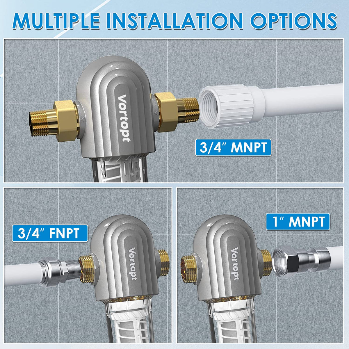 Q2 Spin Down Sediment Water Filter Replacement Cartridge，Vortopt - Vortopt