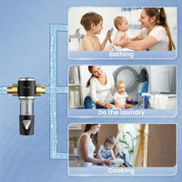 Q800 Sediment Filter for Well Water - Automatic Backwash System, Spin Down Sediment Filter, Vortopt - Vortopt