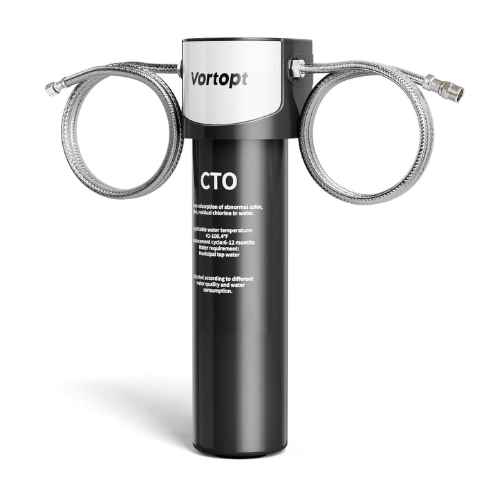 Q5 Under Sink Water Filter System - 19K Gallons NSF/ANSI 42 Certified Water Filtration, Reduces Lead, Chlorine, Bad Taste & Odor - Vortopt