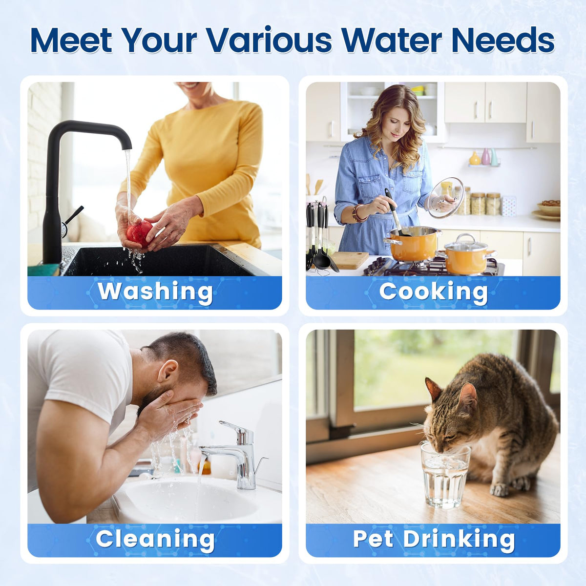 Q6-C2 Under Sink Water Filter System - Water Filter Under Sink with 304 Stainless Steel Faucet, Vortopt - Vortopt
