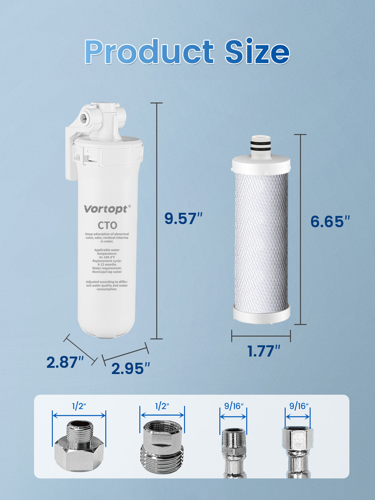 Replacement Filter for Q8/Q9 Water Filter System,Vortopt - Vortopt